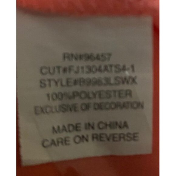 Eyeshadow Womens Blouse Top 2x Crochet Lace Trim 3/4 Sleeves Round Neck Pullover - Picture 12 of 13